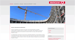 Desktop Screenshot of markgraf-bau.de